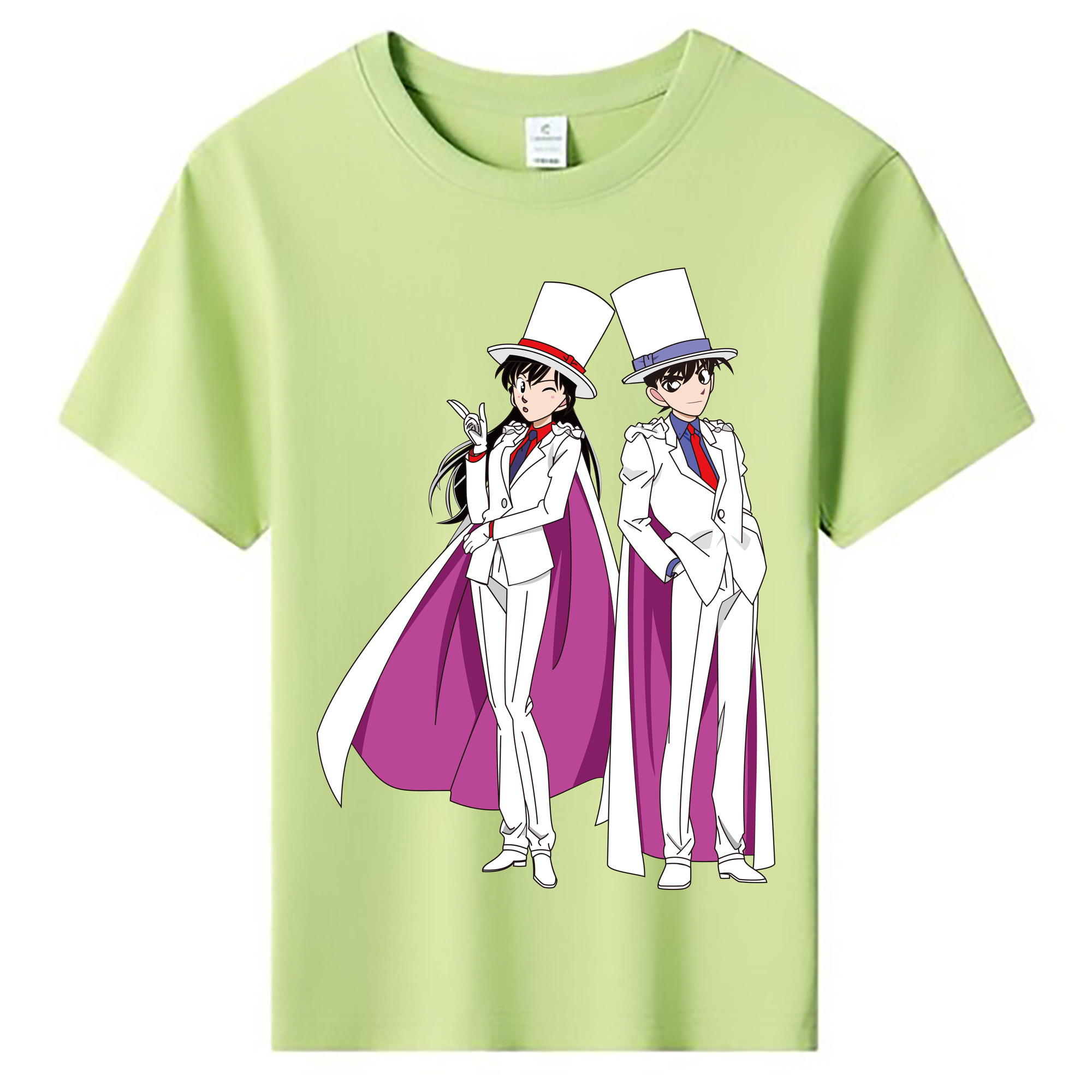 （画像用） 名探偵コナン くろば かいと Detective Conan Kuroba Kaito 綿100％キッズTシャツ（フロントプリント）